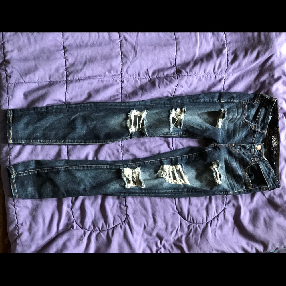 Ripped Hollister jeans